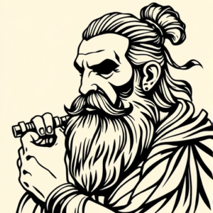 Neo-Traditional Stoic Tattoo