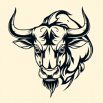Neo-Traditional Taurus Tattoo