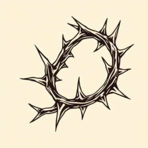 Neo-Traditional Thorn Tattoo