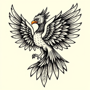 Neo-Traditional Thunderbird Tattoo