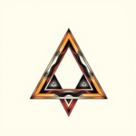 Neo-Traditional Triangle Tattoo