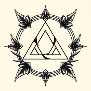 Neo-Traditional Triquetra Tattoo