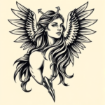 Neo-Traditional Valkyrie Tattoo