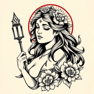 Neo-Traditional Venus Tattoo