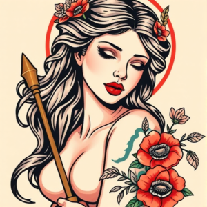 Neo-Traditional Venus Tattoo