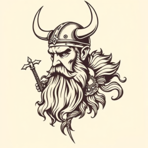Neo-Traditional Viking Tattoo