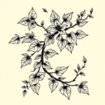 Neo-Traditional Vine Tattoo