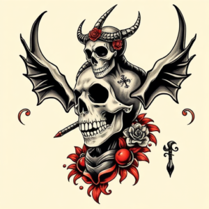 Neo-Traditional Voodoo Tattoo