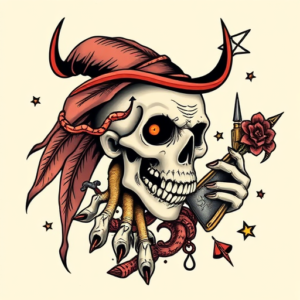 Neo-Traditional Voodoo Tattoo