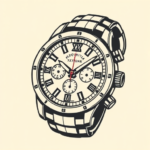 Neo-Traditional Watch Tattoo