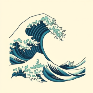 Neo-Traditional Wave Tattoo
