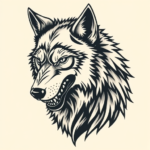 Neo-Traditional Werewolf Tattoo