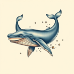 Neo-Traditional Whale Tattoo