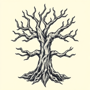 Neo-Traditional Yggdrasil Tattoo