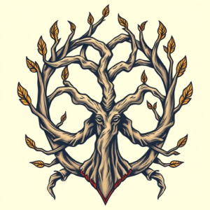 Neo-Traditional Yggdrasil Tattoo