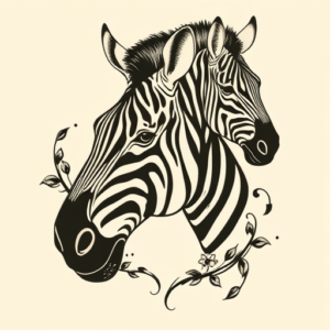 Neo-Traditional Zebra Tattoo