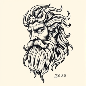 Neo-Traditional Zeus Tattoo