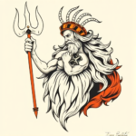 Neo-Traditional Zeus Tattoo