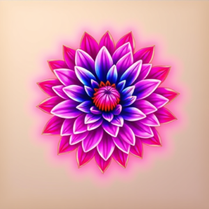 Neon Chrysanthemum Tattoo