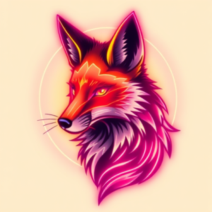 Neon Fox Tattoo