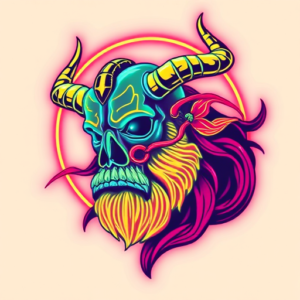 Neon Sisyphus Tattoo