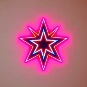 Neon Star Tattoo