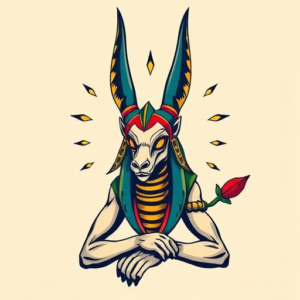 New School Anubis Tattoo
