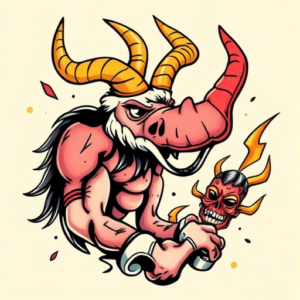 New School Ares Tattoo