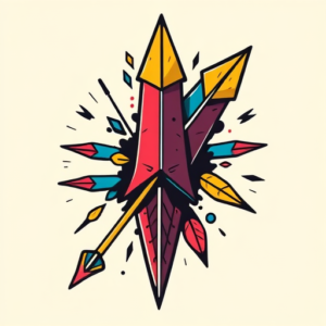 New School Arrowhead Tattoo