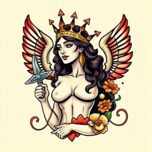 New School Athena Tattoo