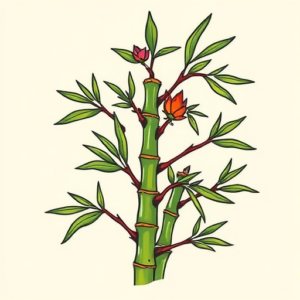 New School Bamboo Tattoo