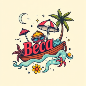 New School Beach Tattoo