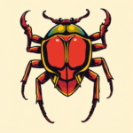 New School Beetle Tattoo