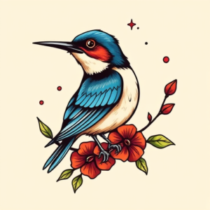 New School Bluebird Tattoo