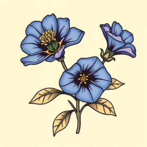 New School Bluebonnet Tattoo