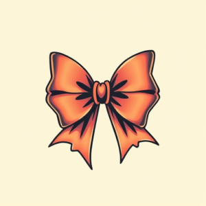 New School Bow Tattoo