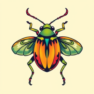 New School Bug Tattoo