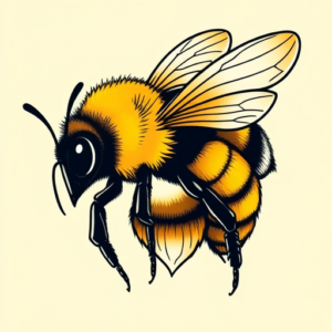 New School Bumblebee Tattoo