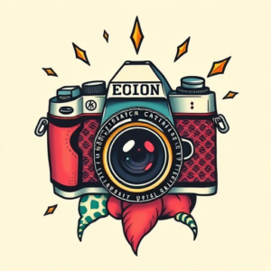 New School Camera Tattoo