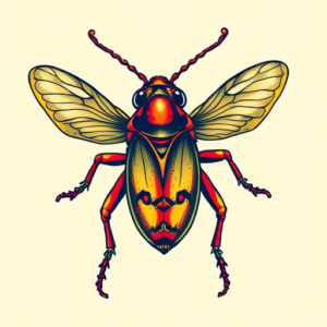 New School Cicada Tattoo