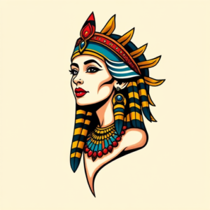 New School Cleopatra Tattoo