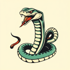 New School Cobra Tattoo