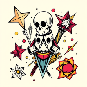 New School Coordinates Tattoo