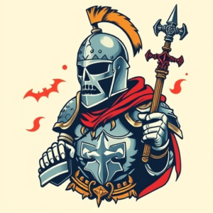 New School Crusader Tattoo