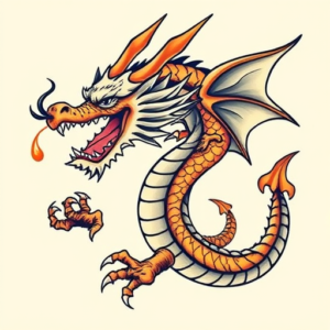 New School Dragon Tattoo