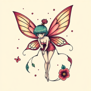 New School Fairy Tattoo