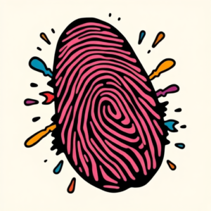 New School Fingerprint Tattoo