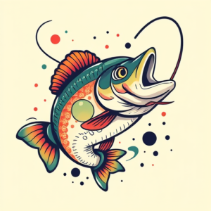 New School Fishing Tattoo