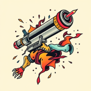 New School Flail Tattoo