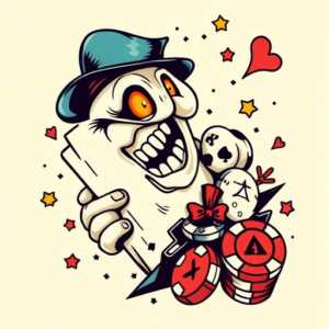 New School Gambling Tattoo